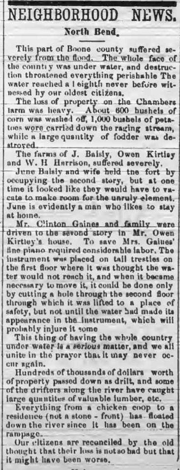 North Bend Flood, 1883