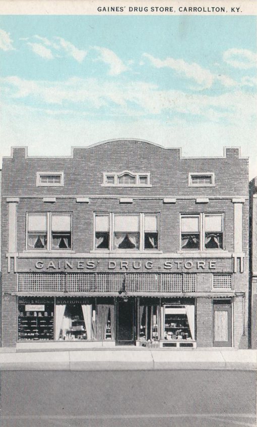 Gaines Drug Store, Carrollton, Kentucky