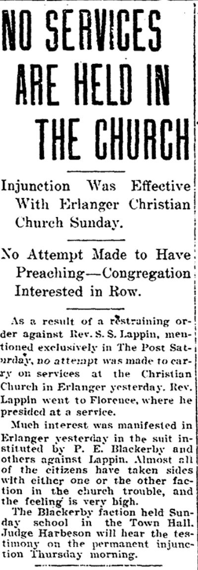 Erlanger Church War