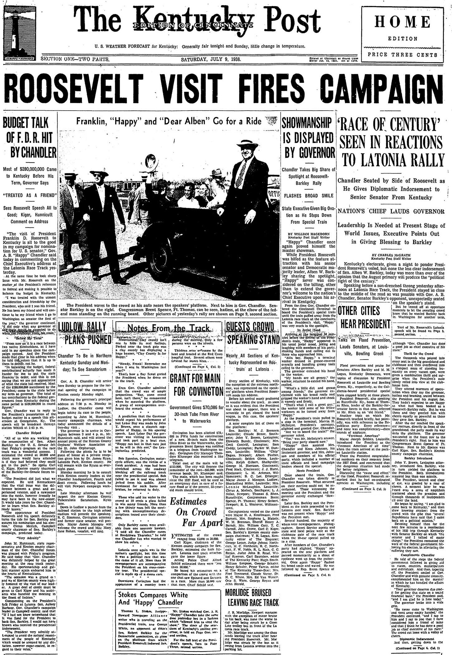FDR at Latonia
