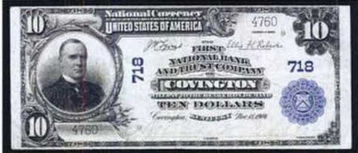 Covington Bank Note