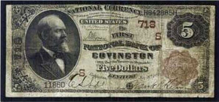 Covington Bank Note