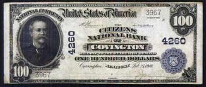 Covington Bank Note