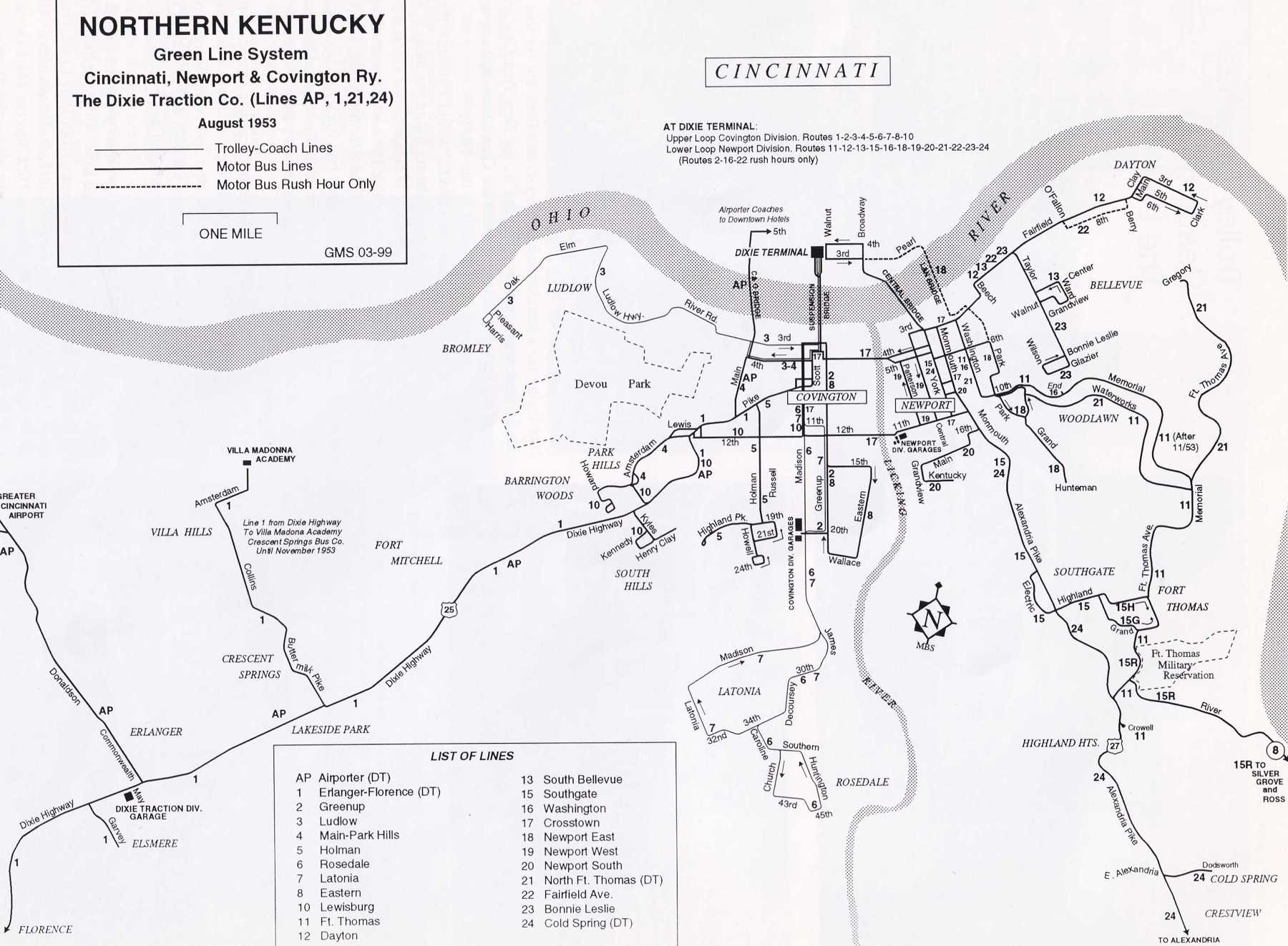 1953 Map