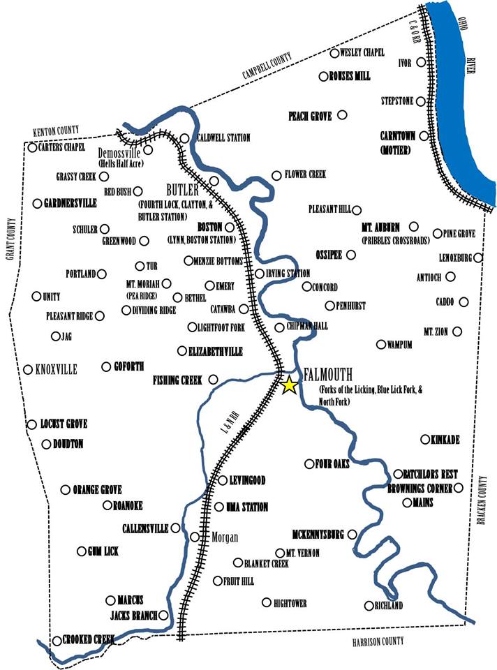 Pendleton County Map