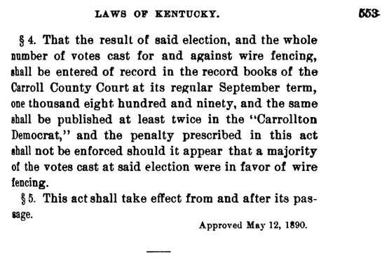 Carroll Fence Law