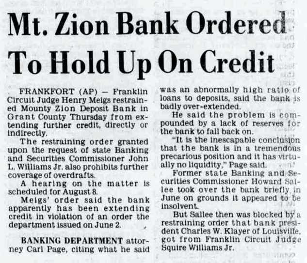 Mt. Zion Bank