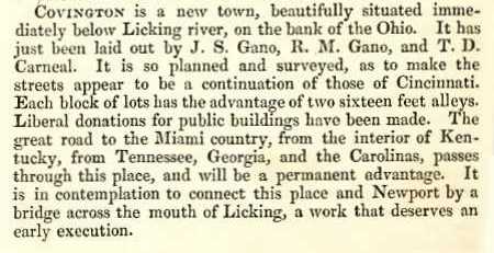 Covington, 1827