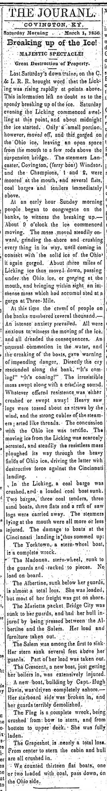 The Ice of 1856