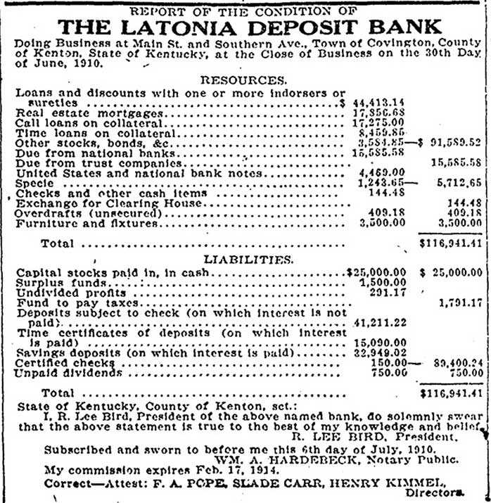 Latonia Deposit Bank