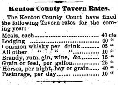 Tavern Rates