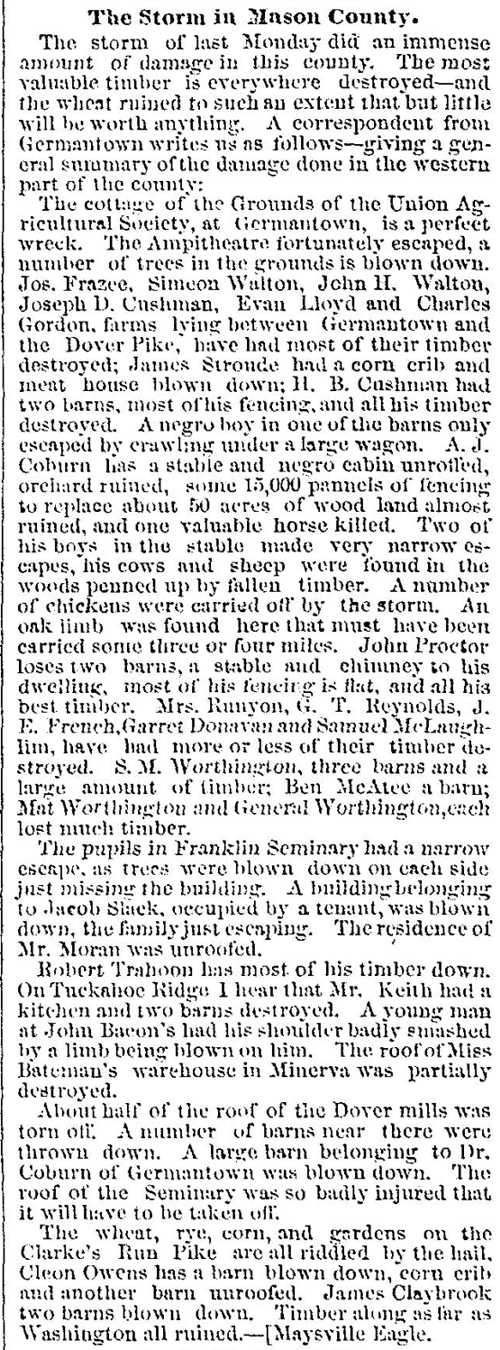 Storms of 1860