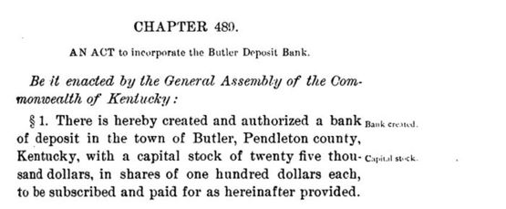 Butler Deposit Bank